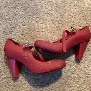 The little prince red Melissa high heels